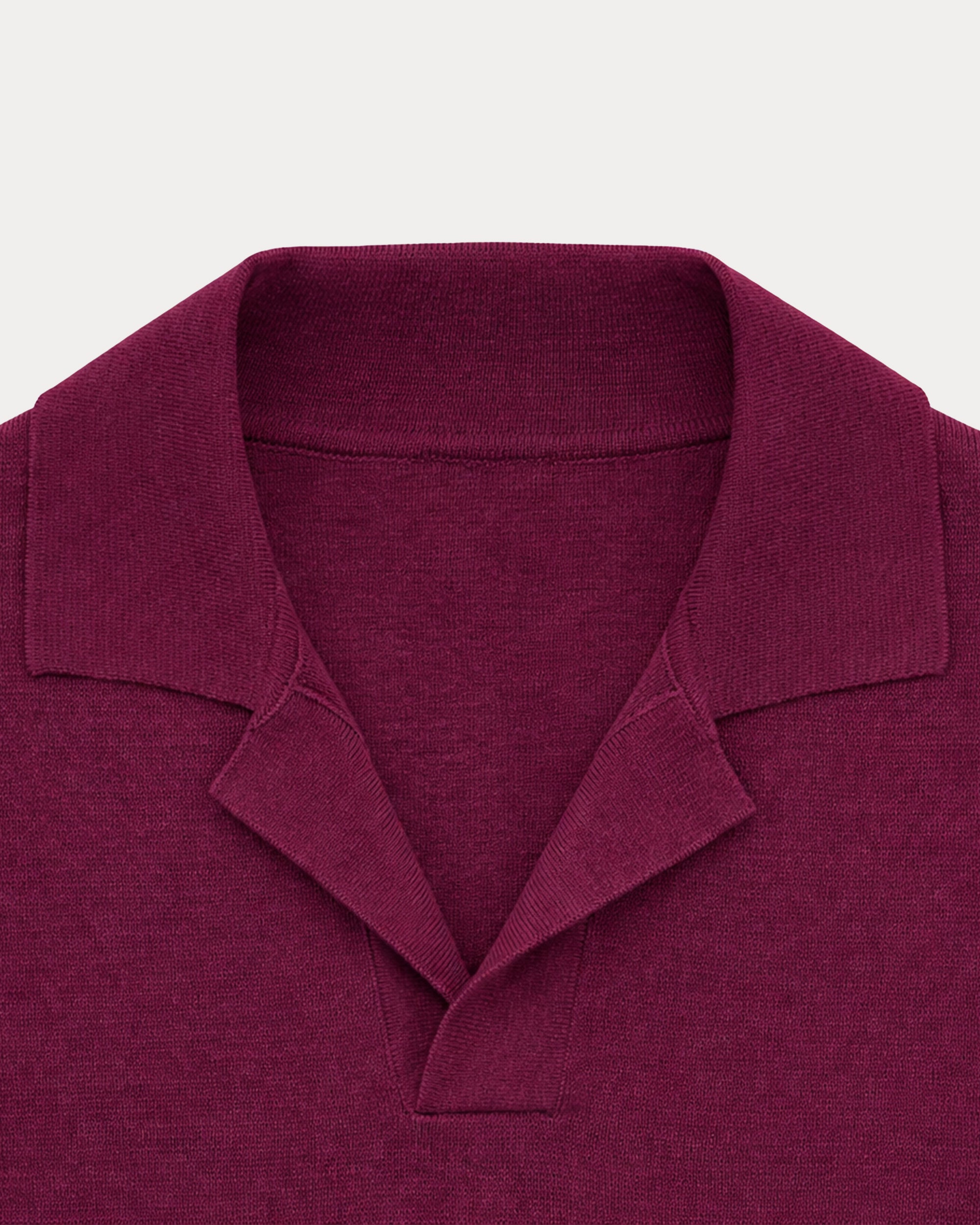 Adrien Cotton Knit V-Neck Polo