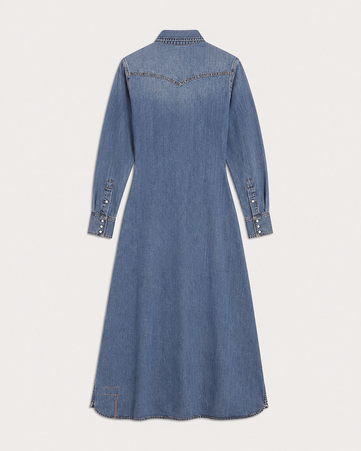 Alissa Abito Chemisier In Japan Denim Stone Wash