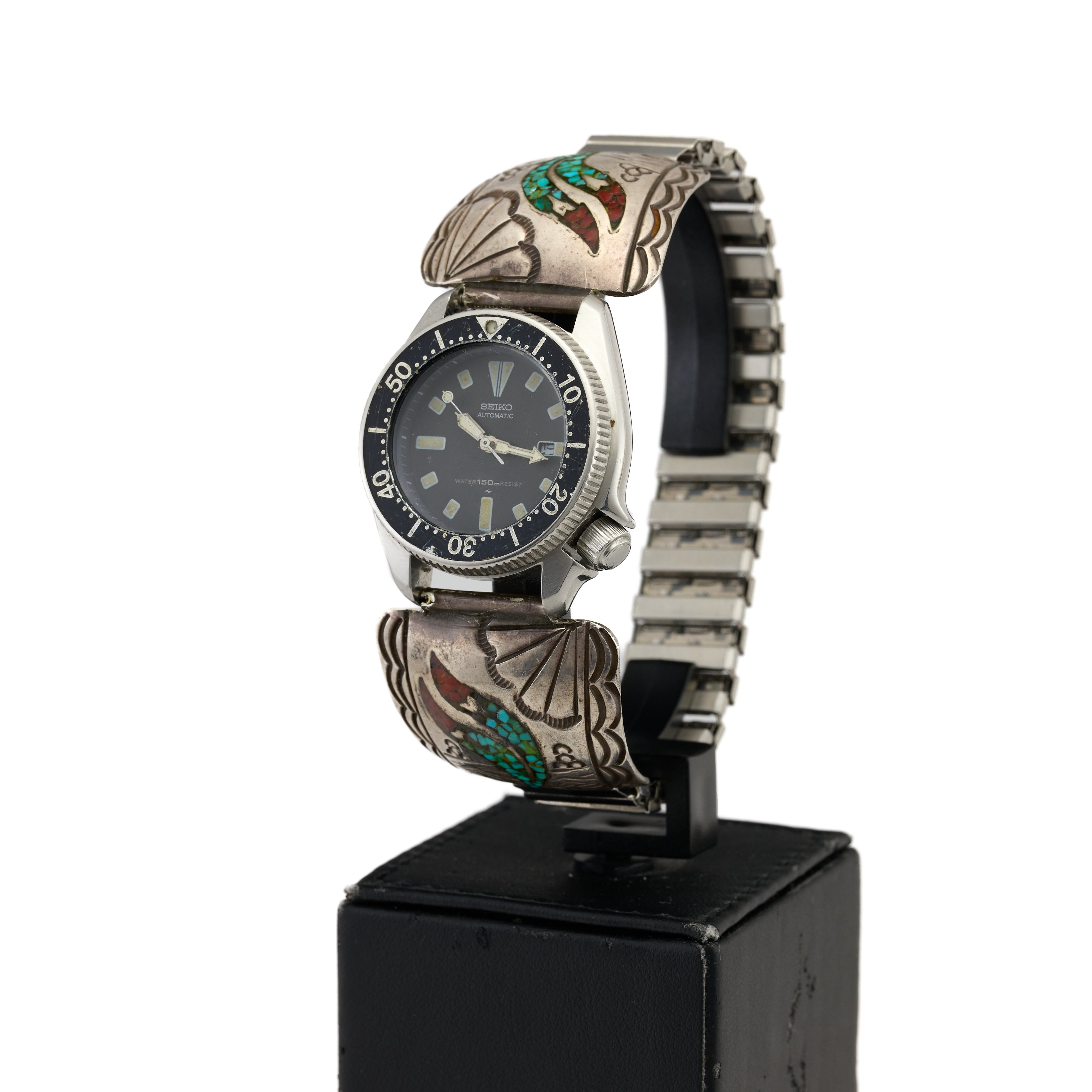 Seiko Baby BR8 Cinturino Navajo Quadrante Nero