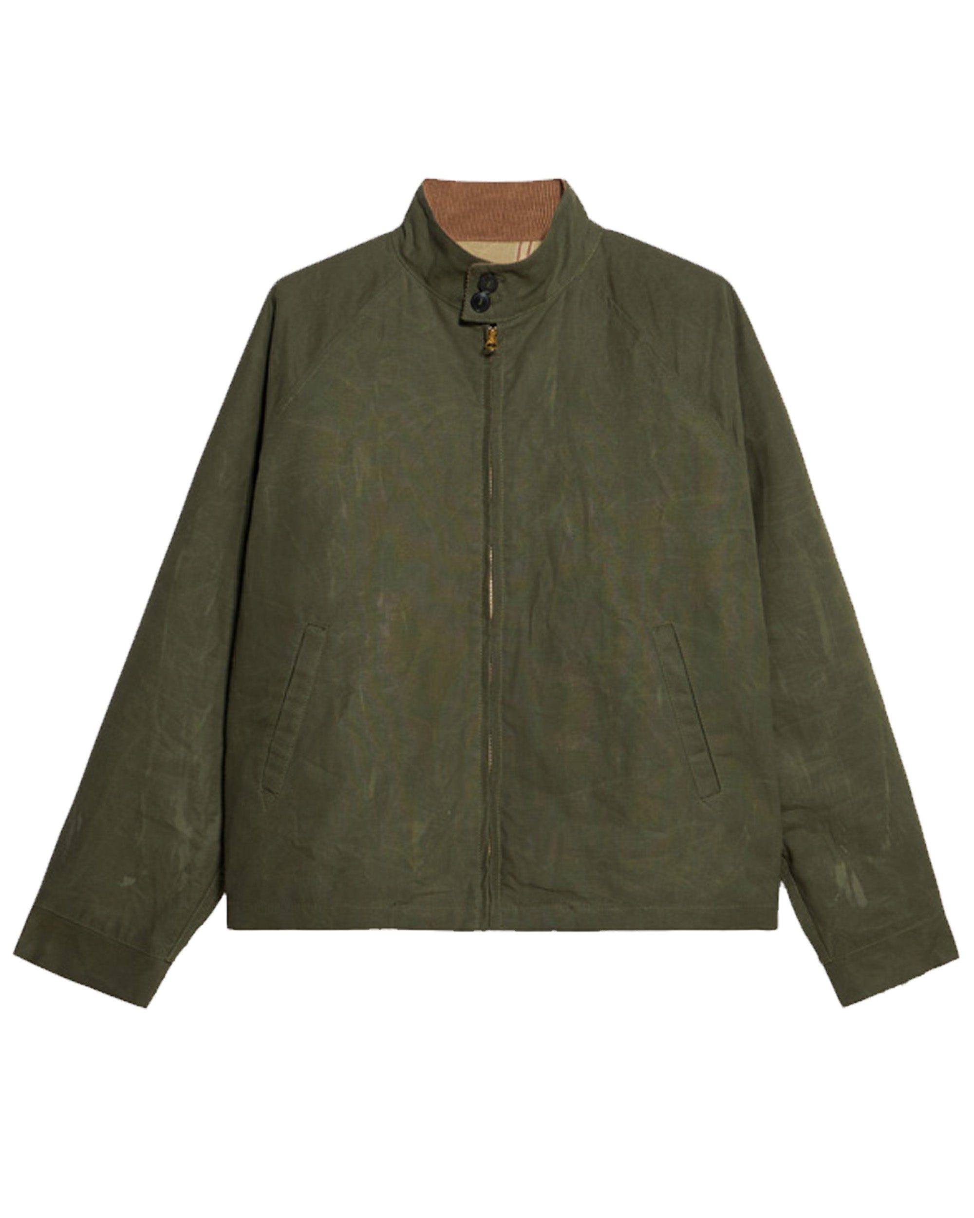 Carol Waxed Cotton Zip-up Jacket