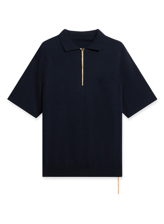 Laight Polo Manica Corta Zip 3/4