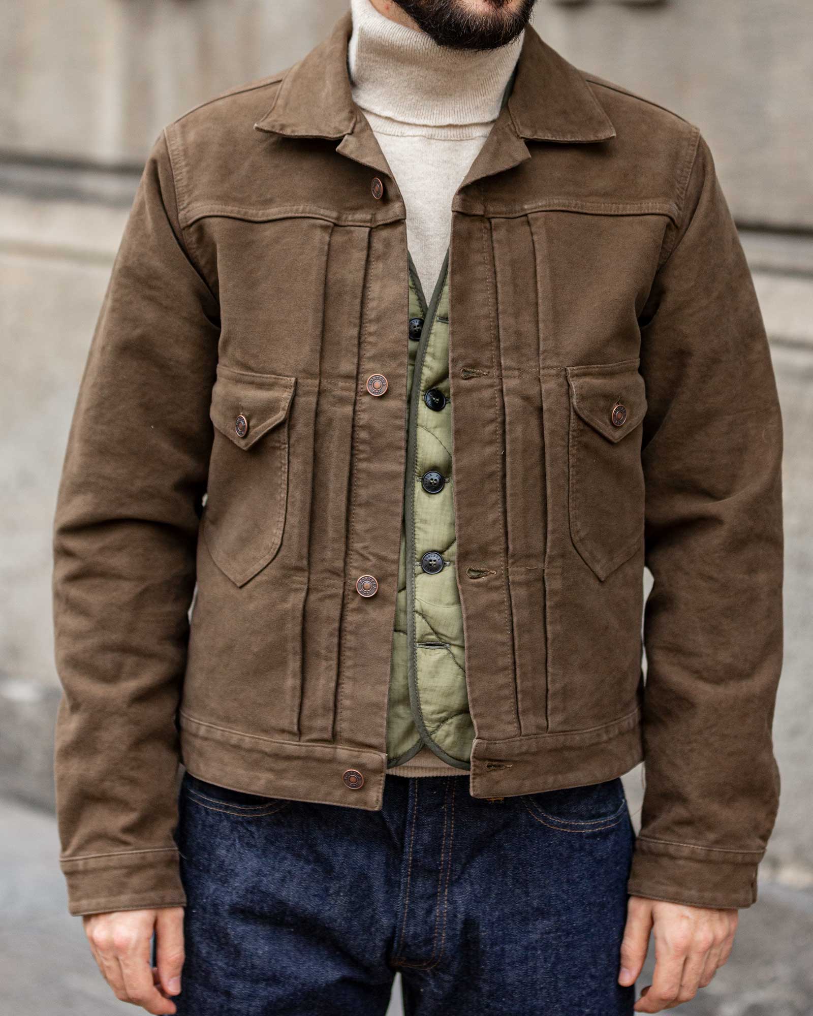 Ncyclet Giacca in Moleskin