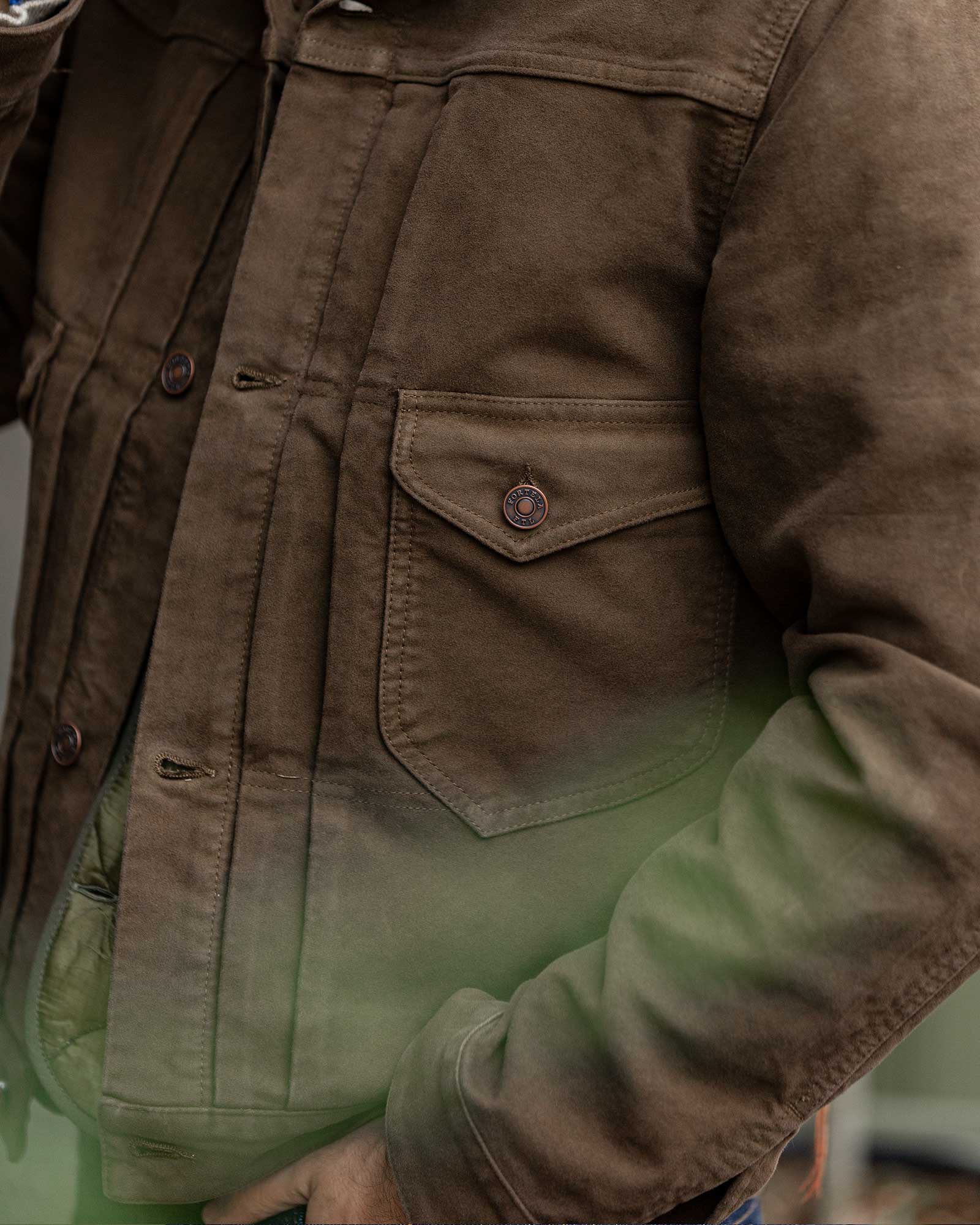 Ncyclet Giacca in Moleskin