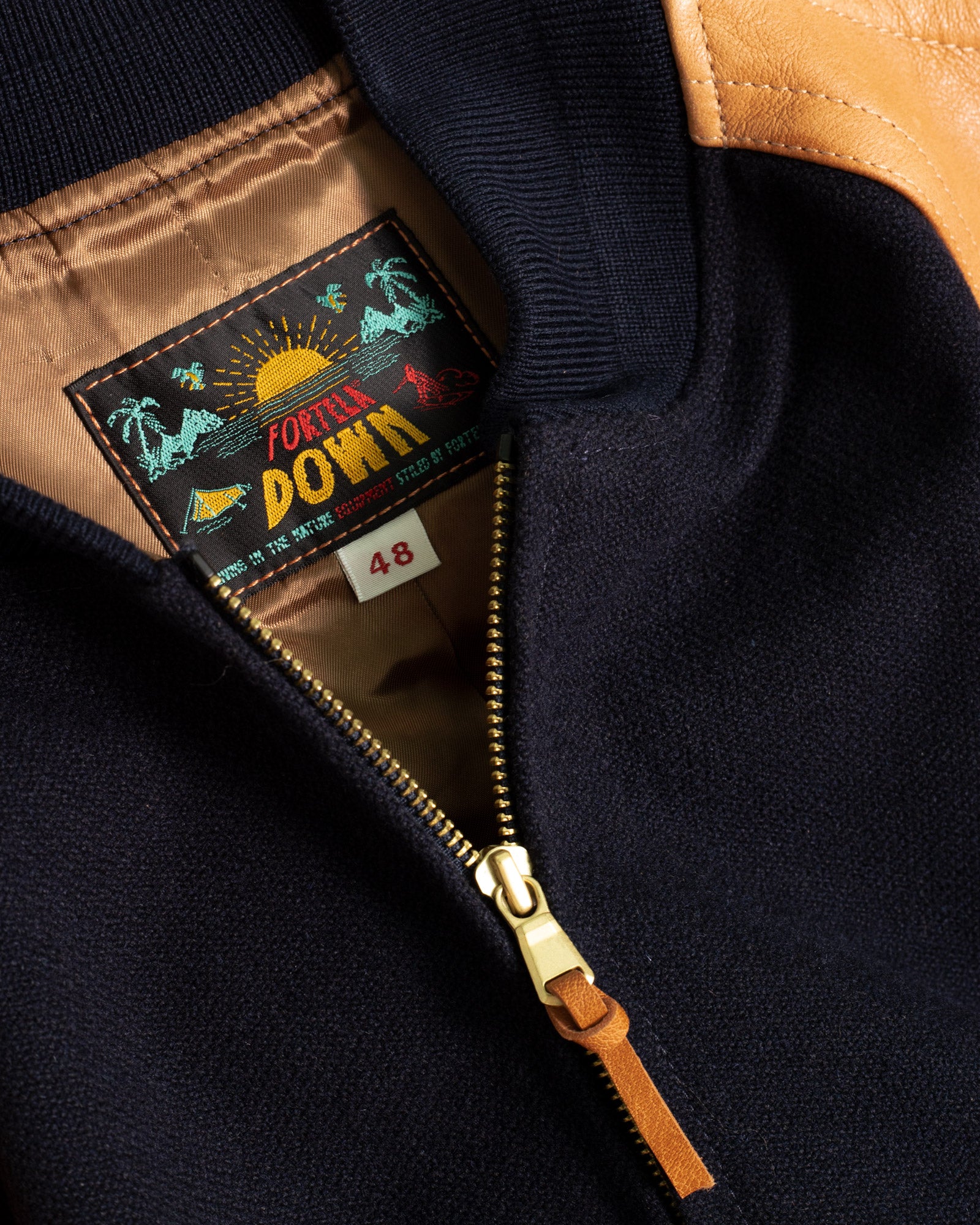 Boston Bomber Con Maniche In Pelle