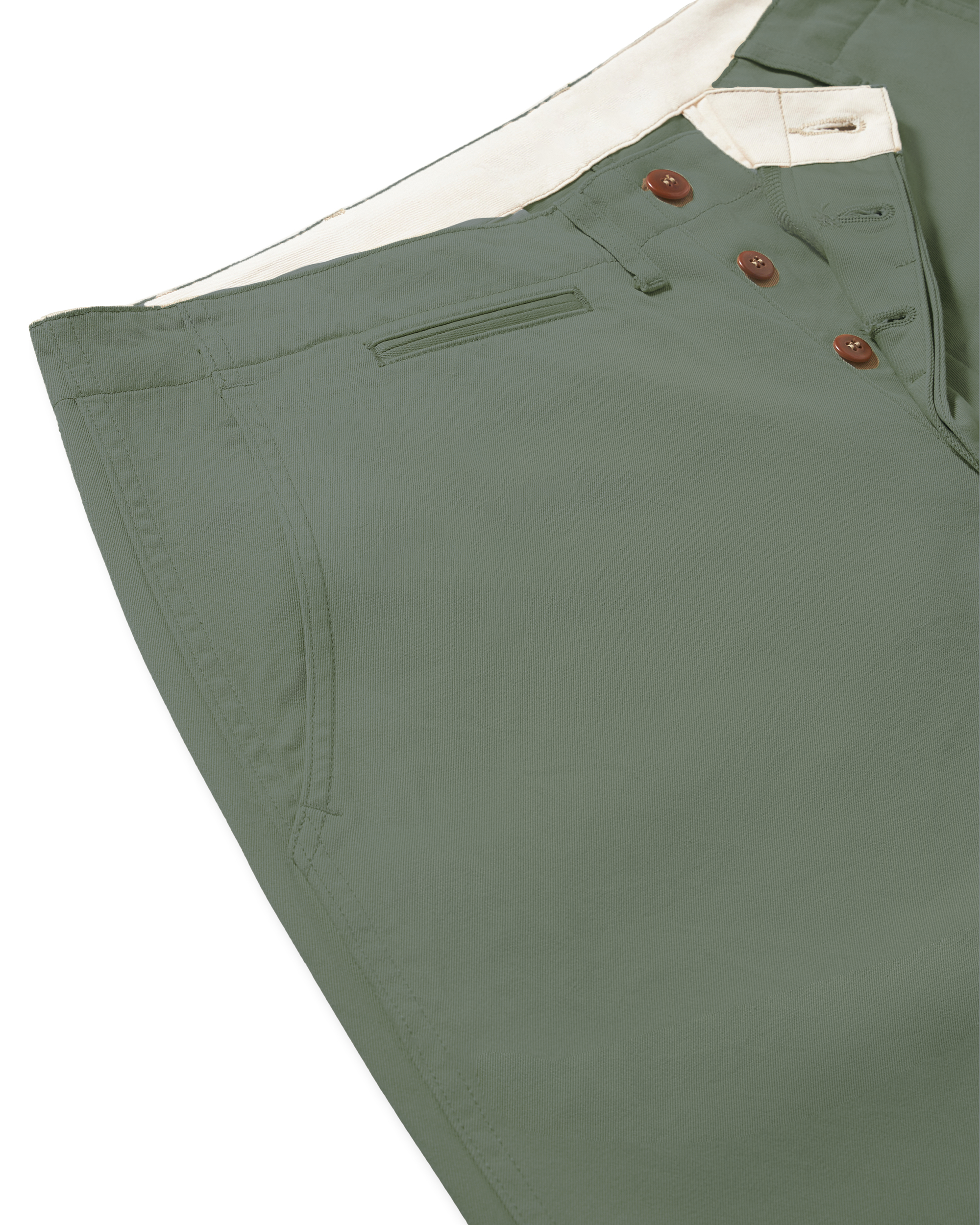 Officer Pantaloni Chino In Cotone Satin