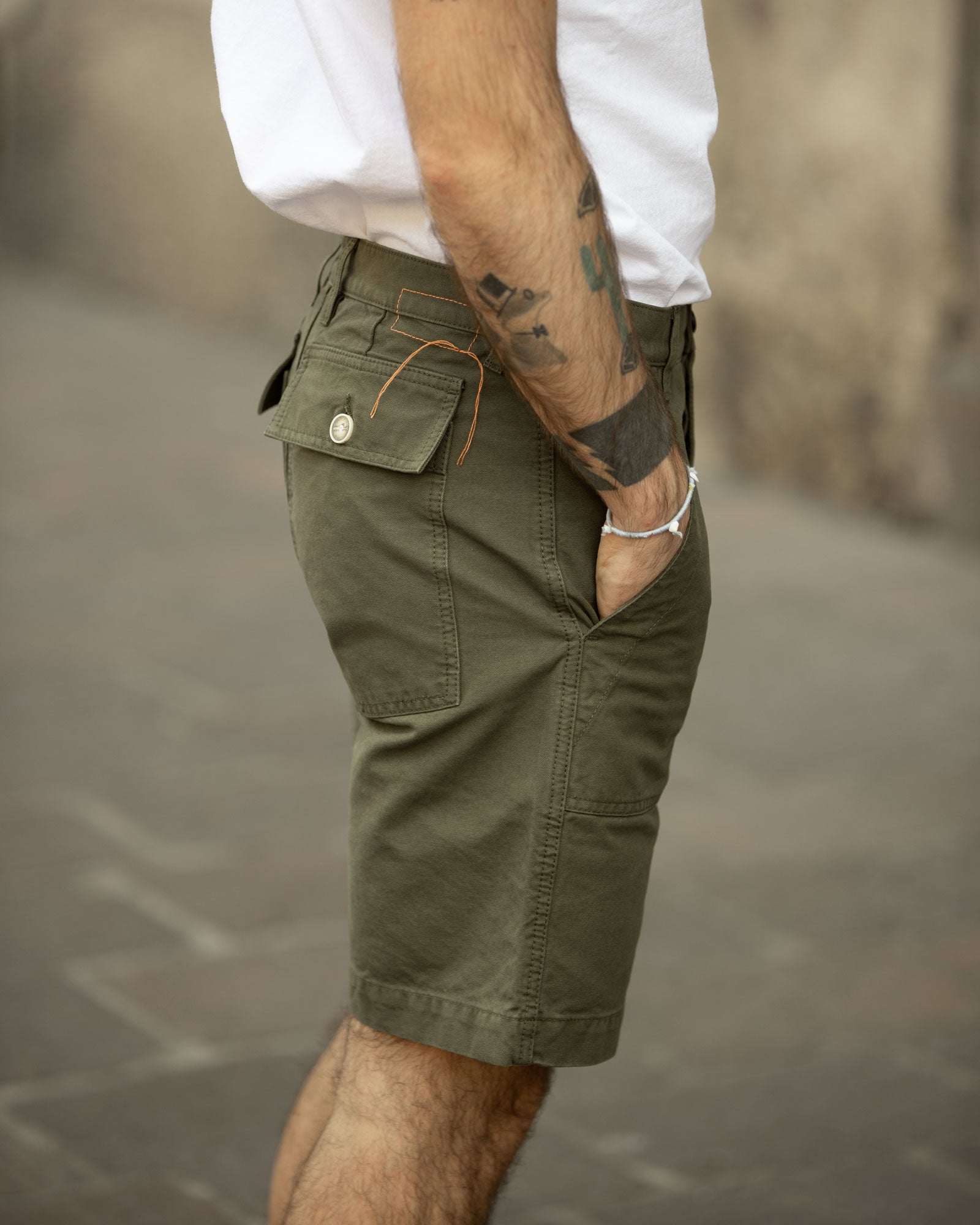 Rebelt Bermuda Con Tasche In Cotone