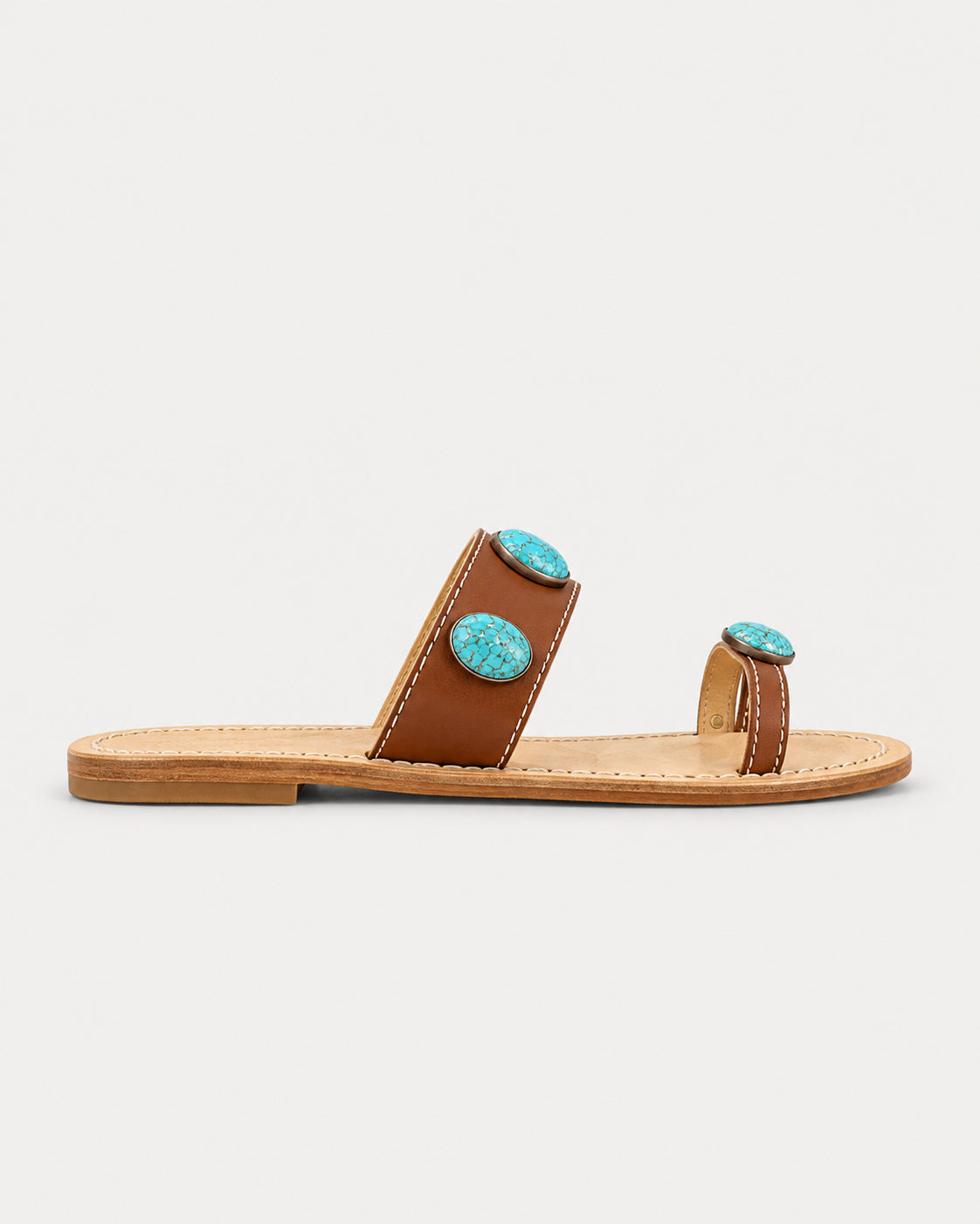 Veruska Sandals With Turquoise