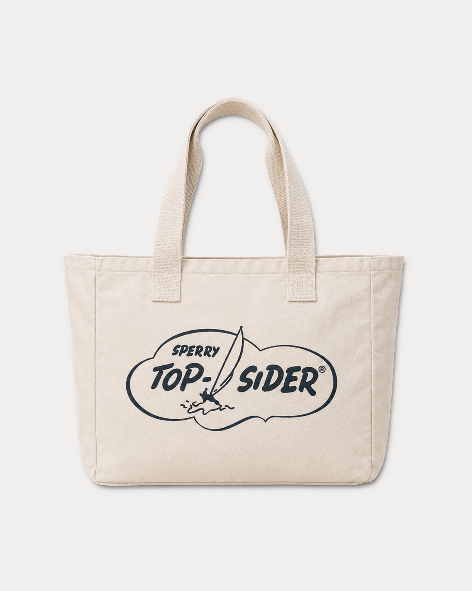 Sperry Cotton Tote Bag with Logo Print