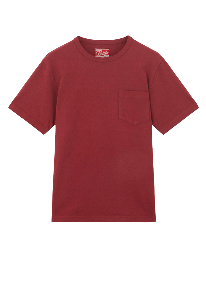 Tubejp T-shirt With Chest Pocket Cotton