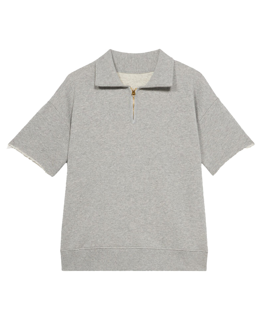 York Polo In Jersey Garzato Con Zip